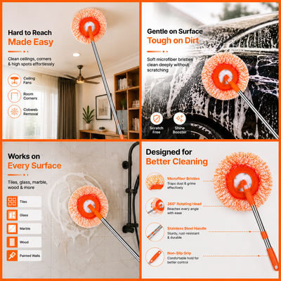 360° Microfiber Cleaning Mop | Extendable Handle
