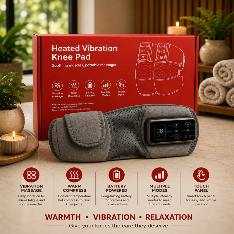 Electric Heated Knee Massager with Vibration