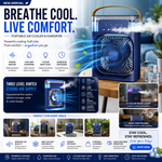 Mini Air Cooler & Humidifier |  Color Night Light and cool