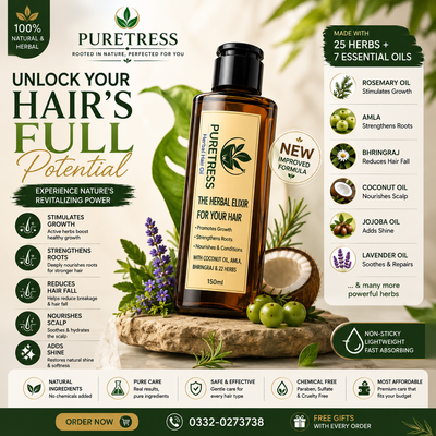 Puretress Herbal Hair Oil | Growth & Anti Hair Fall