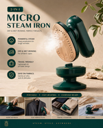Portable Mini Steam Iron & Steamer