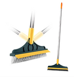 3-in-1 Floor Scrub Brush with Squeegee