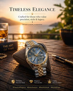 Men's Luxury Diamond Dial Watch